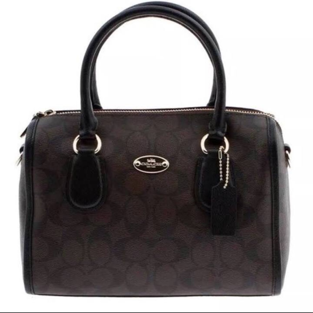 Coach Signature Coated Canvas Mini Bennett Satchel